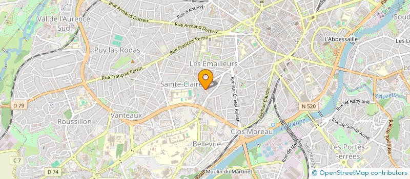 localisation de l'entreprise COPROPRIETE PAUL RAMADIER N°14 à LIMOGES