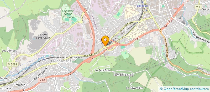 localisation de l'entreprise COPROPRIETE PERI  SAINT-ETIENNE