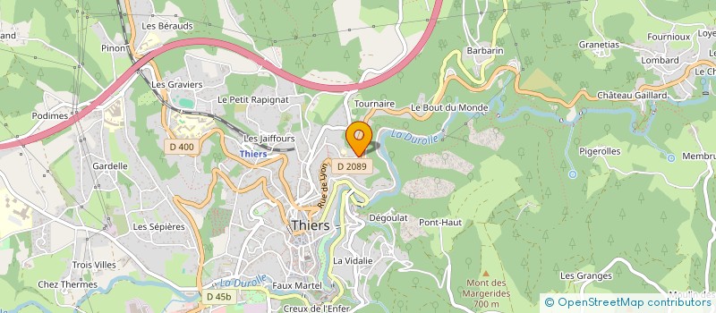 localisation de l'entreprise COPROPRIETE PETIT CHATELET  THIERS