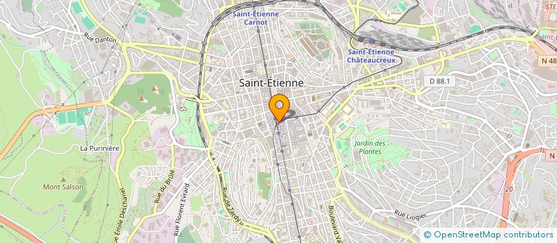 localisation de l'entreprise COPROPRIETE PEUPLE  SAINT-ETIENNE