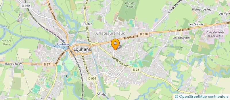 localisation de l'entreprise COPROPRIETE PEUPLERAIE 2 à LOUHANS