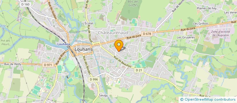 localisation de l'entreprise COPROPRIETE PEUPLERAIE 3 à LOUHANS