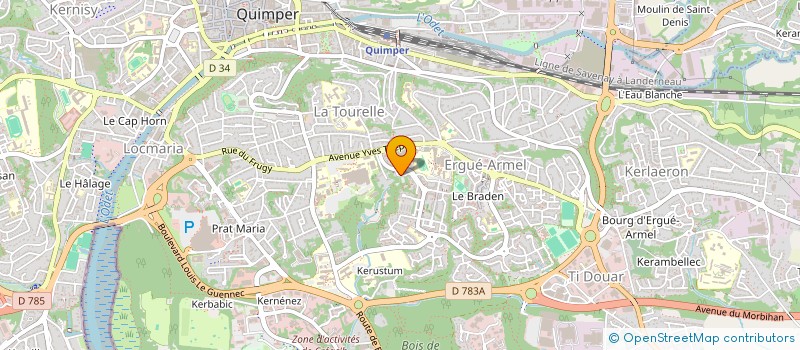 localisation de l'entreprise COPROPRIETE PHIDIAS  QUIMPER