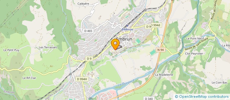 localisation de l'entreprise COPROPRIETE PIERRE ET MARIE CURIE  EMBRUN