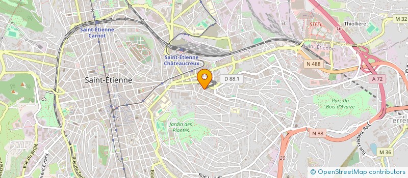 localisation de l'entreprise COPROPRIETE PLAGNE  SAINT-ETIENNE