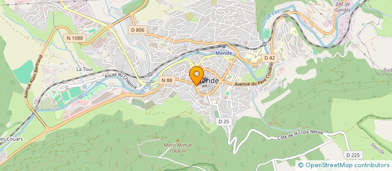 localisation de l'entreprise COPROPRIETE PLEIN CIEL  MENDE