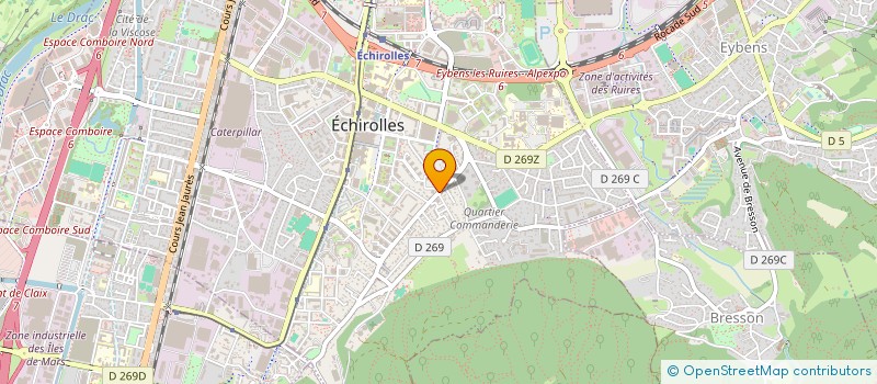 localisation de l'entreprise COPROPRIETE PLEIN SUD 2 à ECHIROLLES