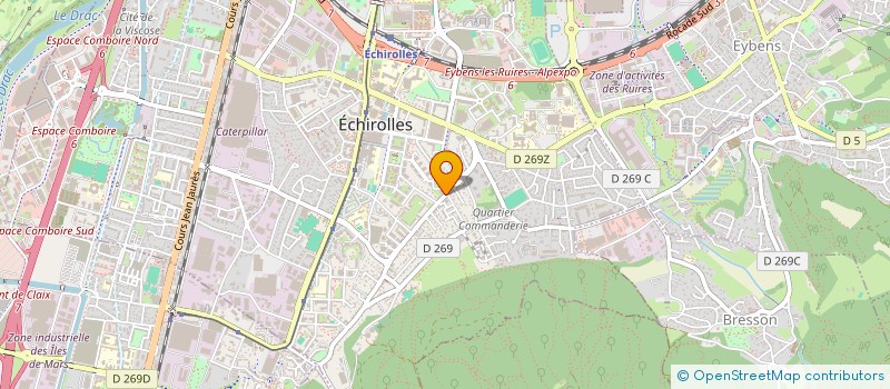 localisation de l'entreprise COPROPRIETE PLEIN SUD 2 à ECHIROLLES