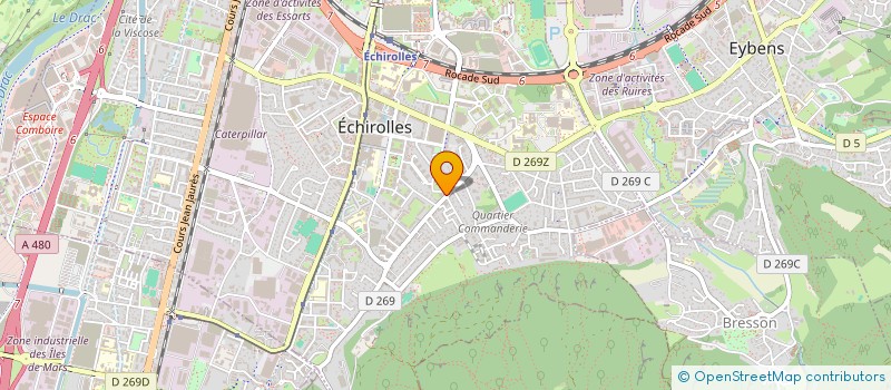 localisation de l'entreprise COPROPRIETE PLEIN SUD 2 TOUR B à ECHIROLLES