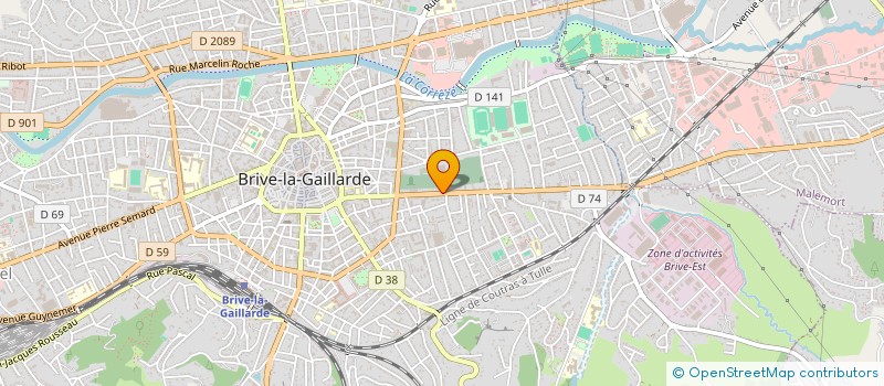 localisation de l'entreprise COPROPRIETE POMPIDOU  BRIVE-LA-GAILLARDE