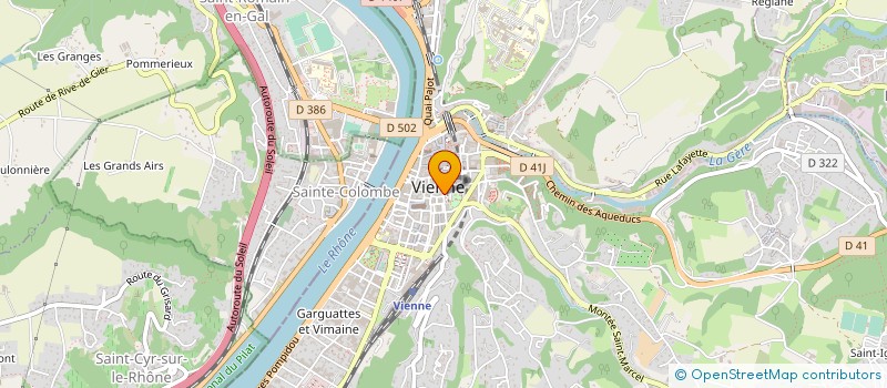 localisation de l'entreprise COPROPRIETE PONSARD  VIENNE