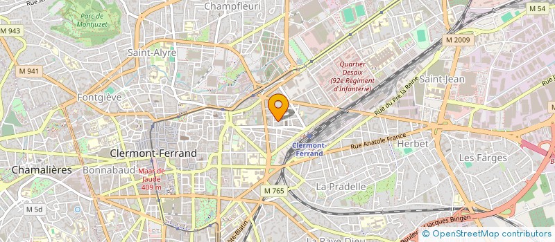 localisation de l'entreprise COPROPRIETE POURCHER  CLERMONT-FERRAND