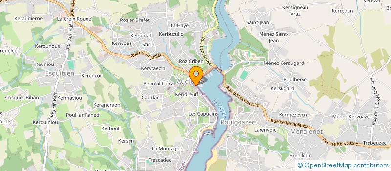 localisation de l'entreprise COPROPRIETE QUAI J JAURES  AUDIERNE