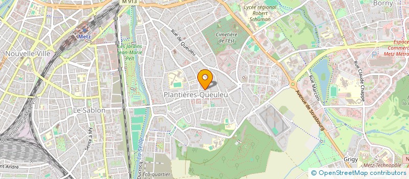 localisation de l'entreprise COPROPRIETE QUELEU BEAUVALLON TOUR  METZ