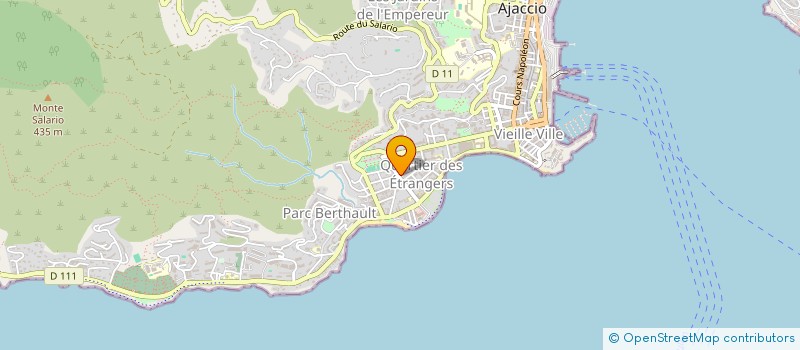 localisation de l'entreprise COPROPRIETE RCE GROTTE 2  AJACCIO
