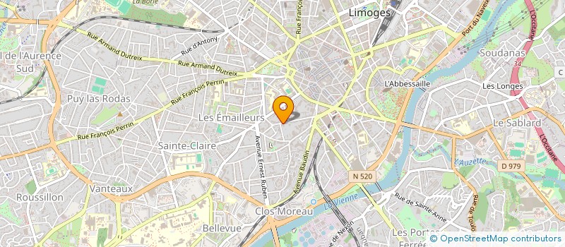 localisation de l'entreprise COPROPRIETE REGENCE à LIMOGES