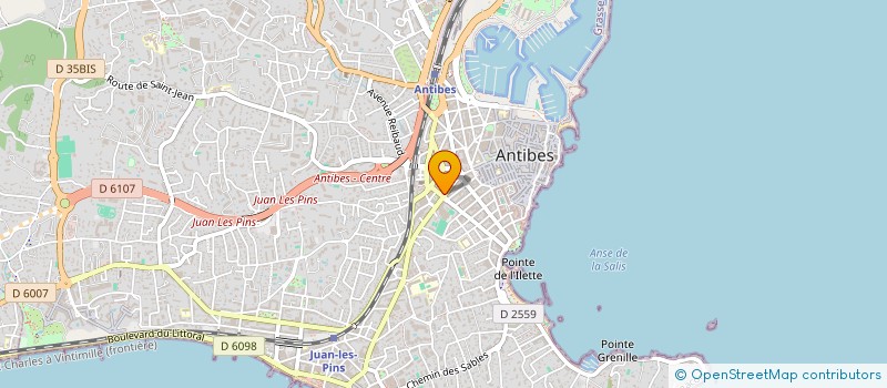 localisation de l'entreprise COPROPRIETE REGINA à ANTIBES