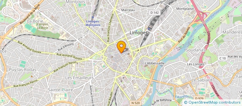localisation de l'entreprise COPROPRIETE REPUBLIQUE N°11 à LIMOGES