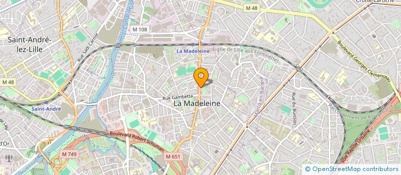 localisation de l'entreprise COPROPRIETE RES 184 BIS RUE GEN GAULLE à LA MADELEINE