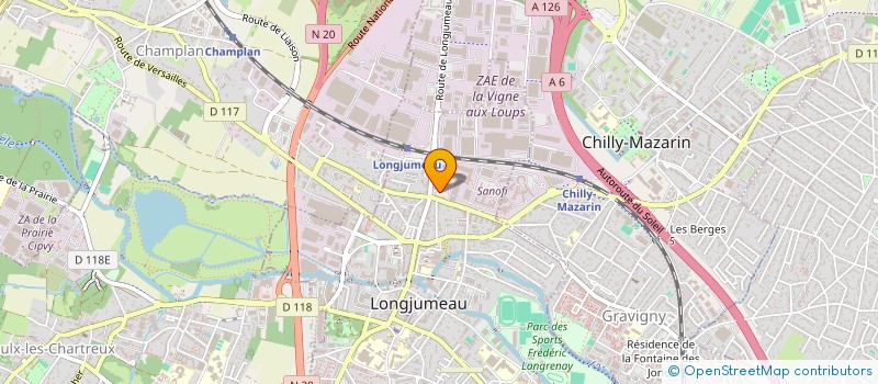 localisation de l'entreprise COPROPRIETE RES 3TER GRANDE RUE à LONGJUMEAU
