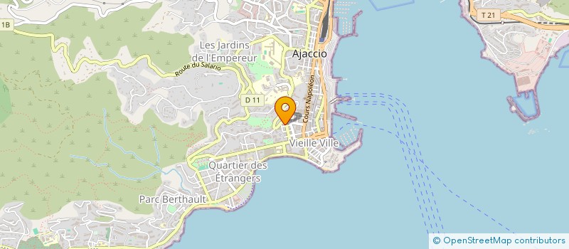 localisation de l'entreprise COPROPRIETE RES BRIENNE  AJACCIO