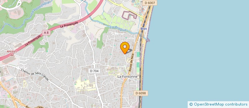 localisation de l'entreprise COPROPRIETE RES DE LA BAIE  ANTIBES