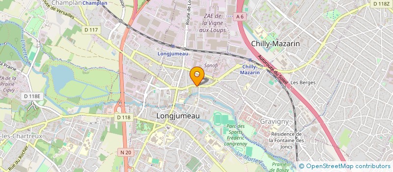 localisation de l'entreprise COPROPRIETE RES ERMELISE à LONGJUMEAU