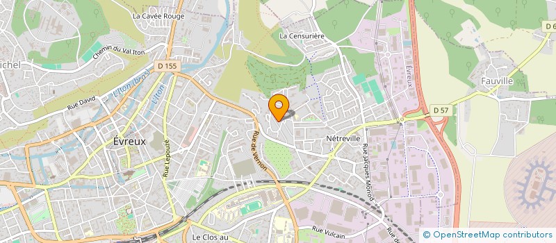 localisation de l'entreprise COPROPRIETE RES FER A CHEVAL N 106  EVREUX