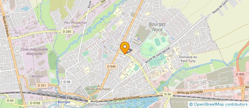 localisation de l'entreprise COPROPRIETE RES J COEUR  BOURGES