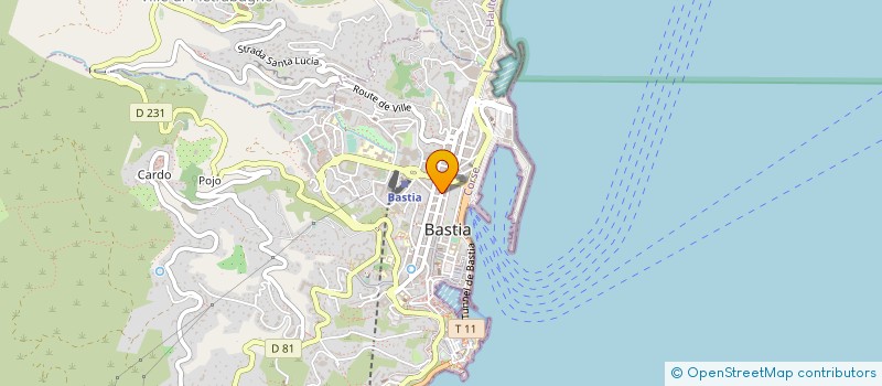localisation de l'entreprise COPROPRIETE RES LE CASTILLE à BASTIA