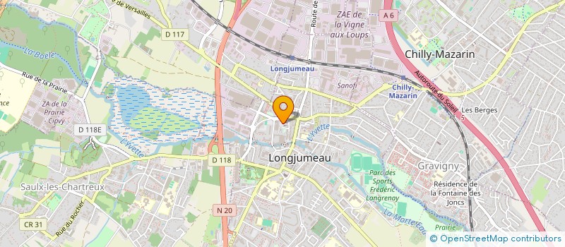 localisation de l'entreprise COPROPRIETE RES LE GRAND CHARIOT à LONGJUMEAU