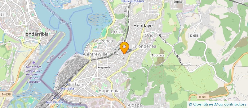 localisation de l'entreprise COPROPRIETE RES LES HORTENSIAS  HENDAYE