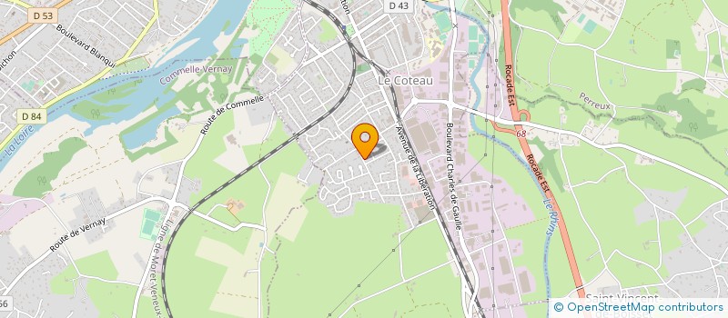 localisation de l'entreprise COPROPRIETE RES LES PLAINES  LE COTEAU