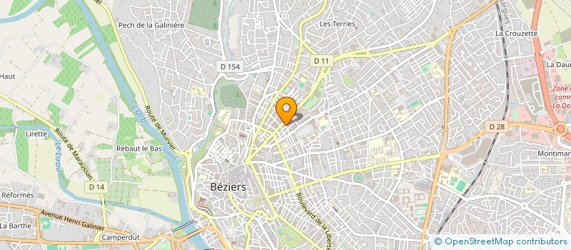 localisation de l'entreprise COPROPRIETE RESIDENCE AUSTERLITZ  BEZIERS