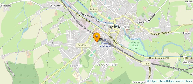 localisation de l'entreprise COPROPRIETE RESIDENCE BELLEVUE  PARAY-LE-MONIAL