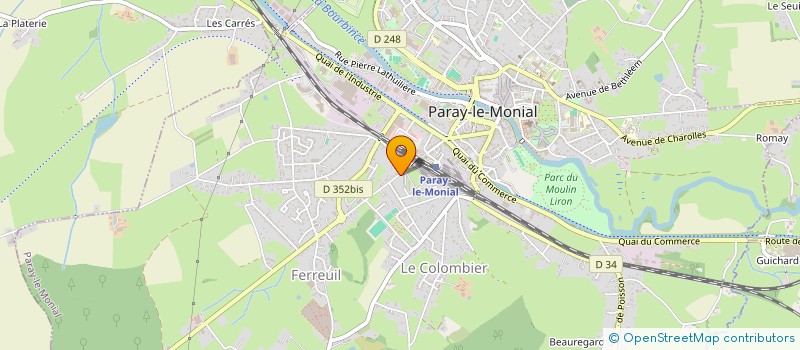 localisation de l'entreprise COPROPRIETE RESIDENCE BELLEVUE  PARAY-LE-MONIAL