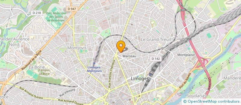 localisation de l'entreprise COPROPRIETE RESIDENCE CASSIOPEE à LIMOGES