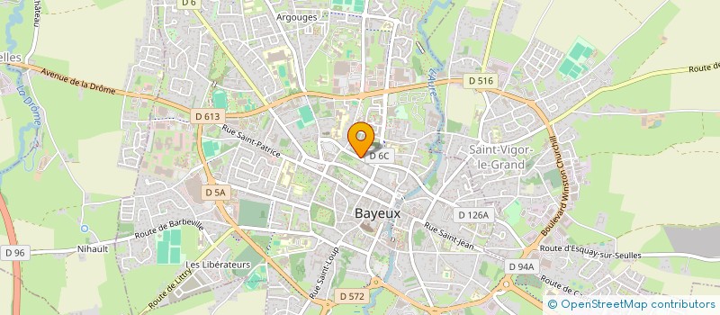 localisation de l'entreprise COPROPRIETE RESIDENCE CLOS DES POMMIERS  BAYEUX