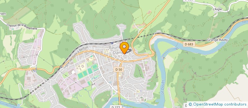 localisation de l'entreprise COPROPRIETE RESIDENCE DE L'ABBAYE  BAUME-LES-DAMES