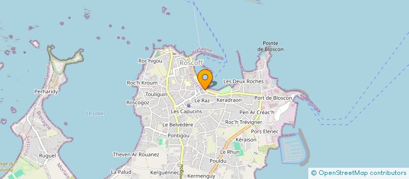 localisation de l'entreprise COPROPRIETE RESIDENCE DE L'AMER  ROSCOFF