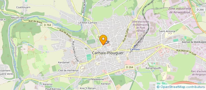 localisation de l'entreprise COPROPRIETE RESIDENCE DE L ARGOAT  CARHAIX-PLOUGUER