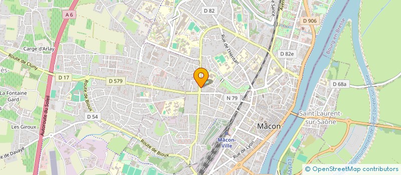 localisation de l'entreprise COPROPRIETE RESIDENCE DES NEUFS CLES  MACON