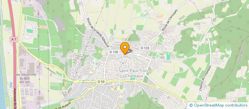 localisation de l'entreprise COPROPRIETE RESIDENCE DES TROIS CHATEAUX  SAINT-PAUL-TROIS-CHATEAUX