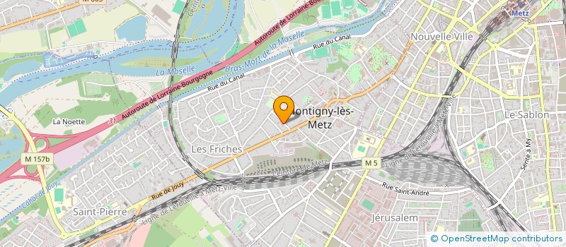 localisation de l'entreprise COPROPRIETE RESIDENCE DU FORUM BT C  MONTIGNY-LES-METZ