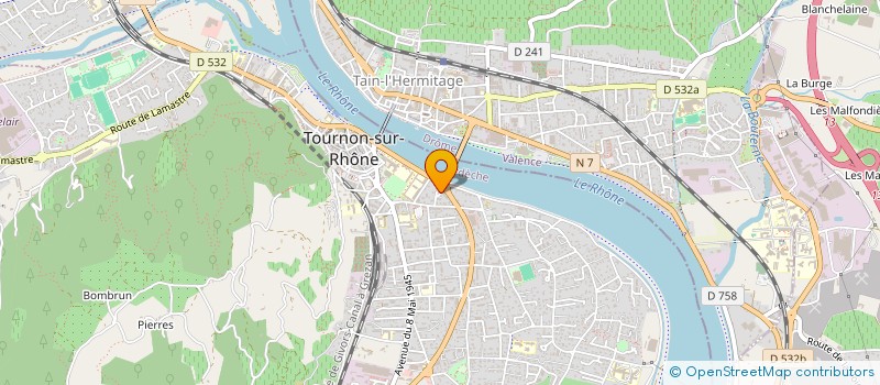 localisation de l'entreprise COPROPRIETE RESIDENCE DU LYCEE à TOURNON-SUR-RHONE