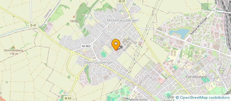 localisation de l'entreprise COPROPRIETE RESIDENCE DU PARC BAT H  OBERHAUSBERGEN