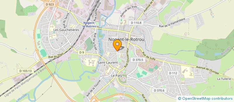 localisation de l'entreprise COPROPRIETE RESIDENCE DU SQUARE NOGENT à NOGENT-LE-ROTROU