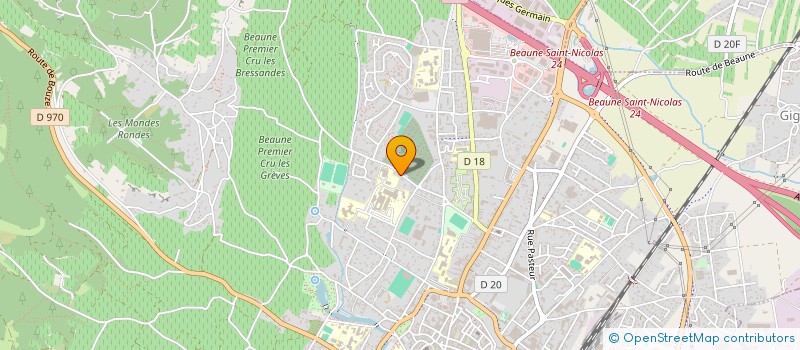 localisation de l'entreprise COPROPRIETE RESIDENCE DU STADE à BEAUNE