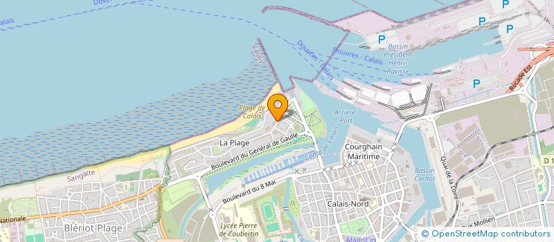 localisation de l'entreprise COPROPRIETE  RESIDENCE EUROPA PARKING  CALAIS