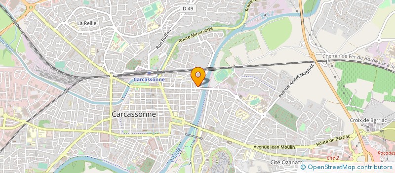 localisation de l'entreprise COPROPRIETE RESIDENCE KENNEDY  CARCASSONNE